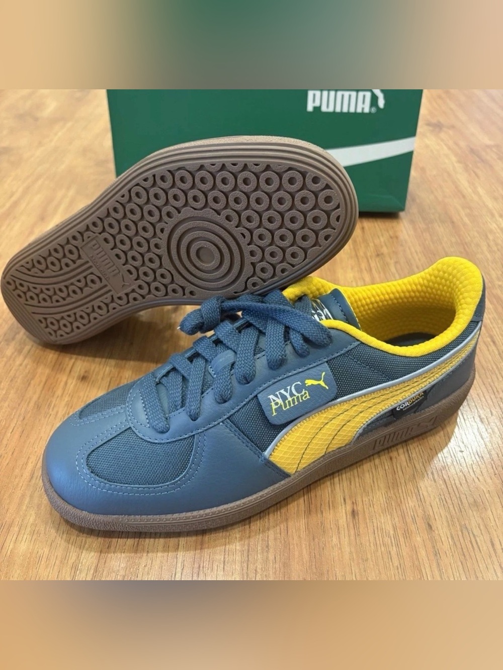 Puma Palermo Cordura NYC Men Shoes Sneakers 401095 01 Sz 10. 10,5, 11, 11.5, 12